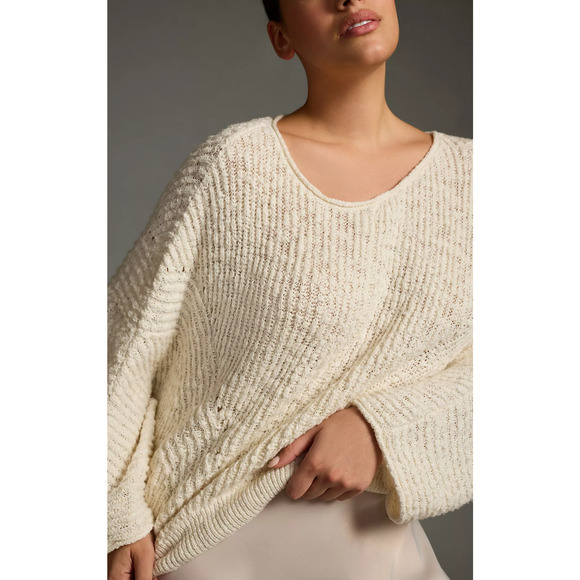 Anthropologie Crew Neck Batwing Sweater - New Medium - Picture 3 of 4